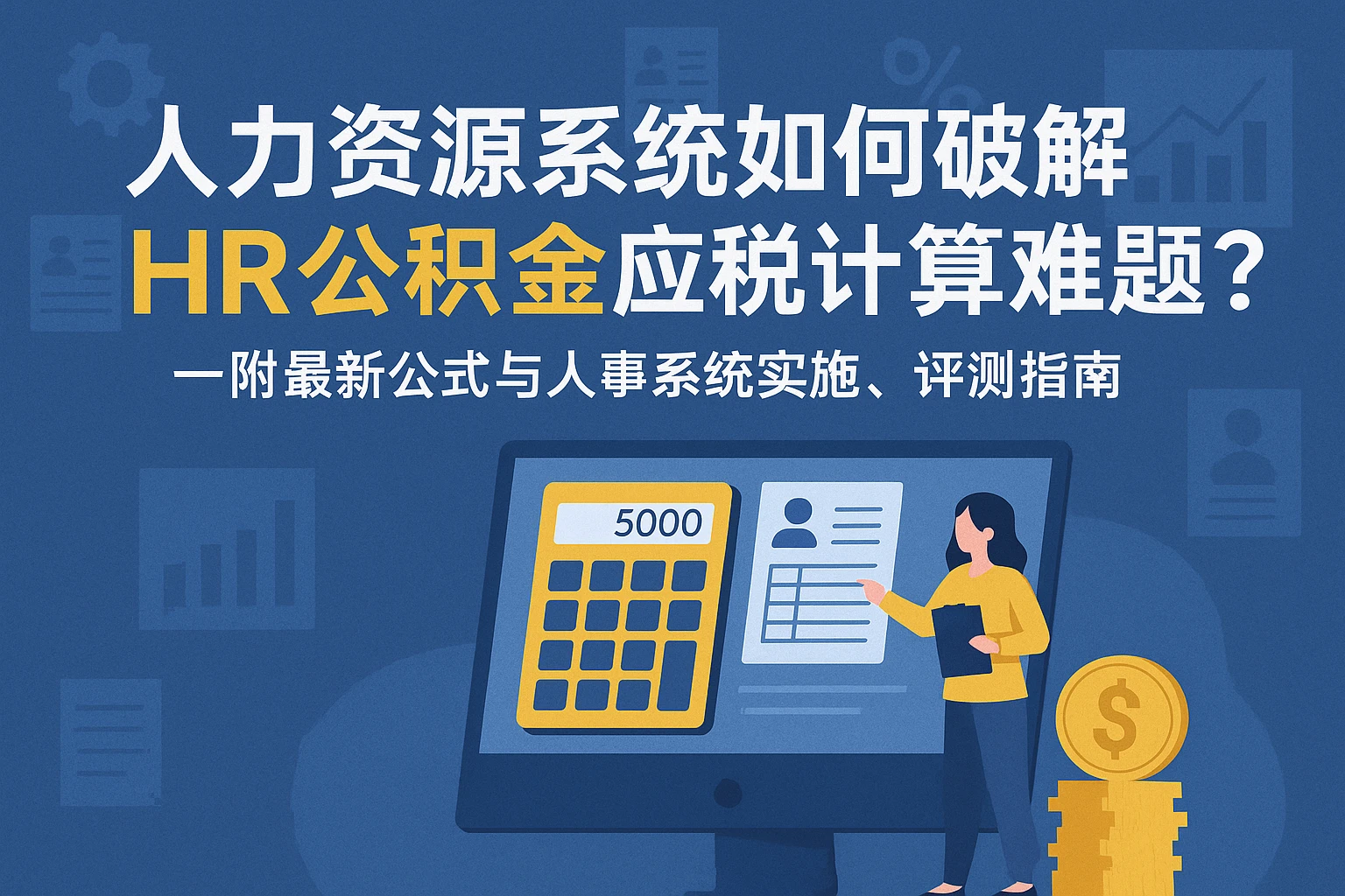 人力资源系统如何破解HR公积金应税计算难题？——附最新公式与人事系统实施、评测指南