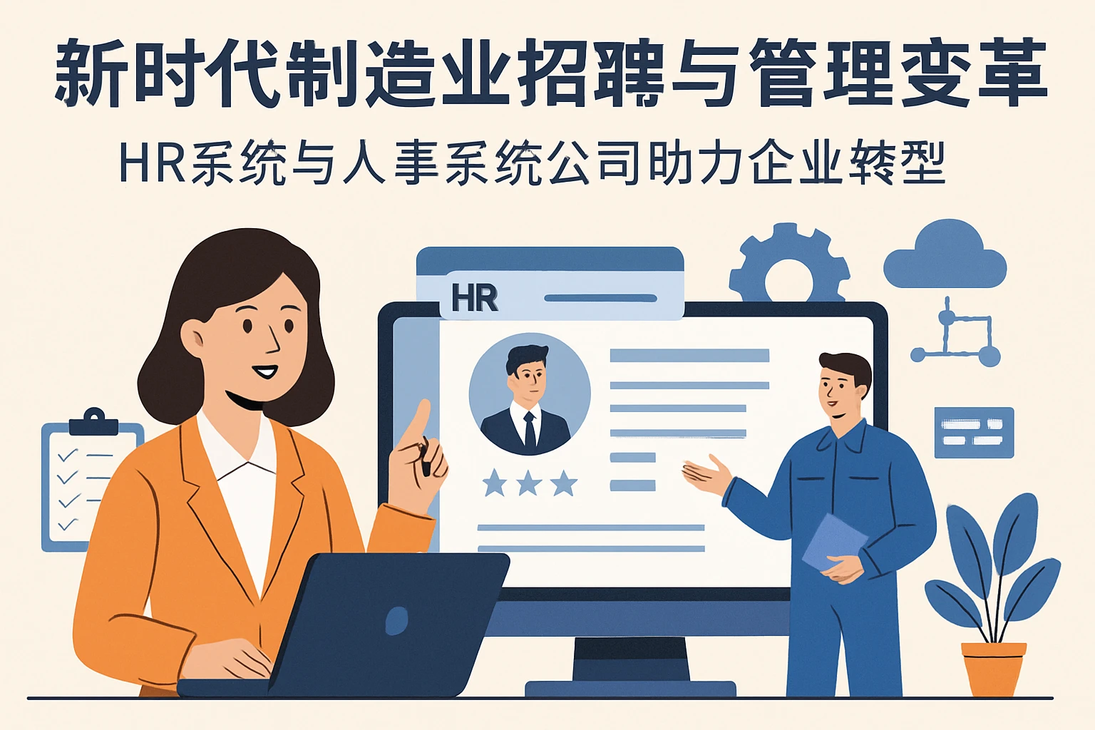 新时代制造业招聘与管理变革：HR系统与人事系统公司助力企业转型