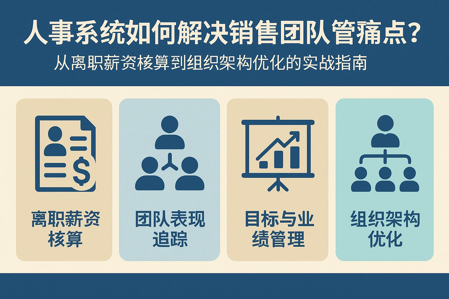 人事系统如何解决销售团队管理痛点？从离职薪资核算到组织架构优化的实战指南