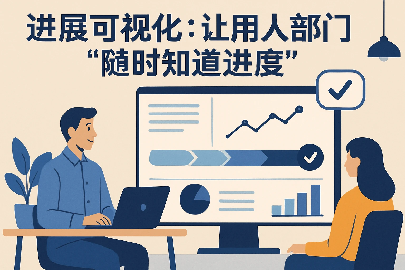 2. 进展可视化：让用人部门“随时知道进度”