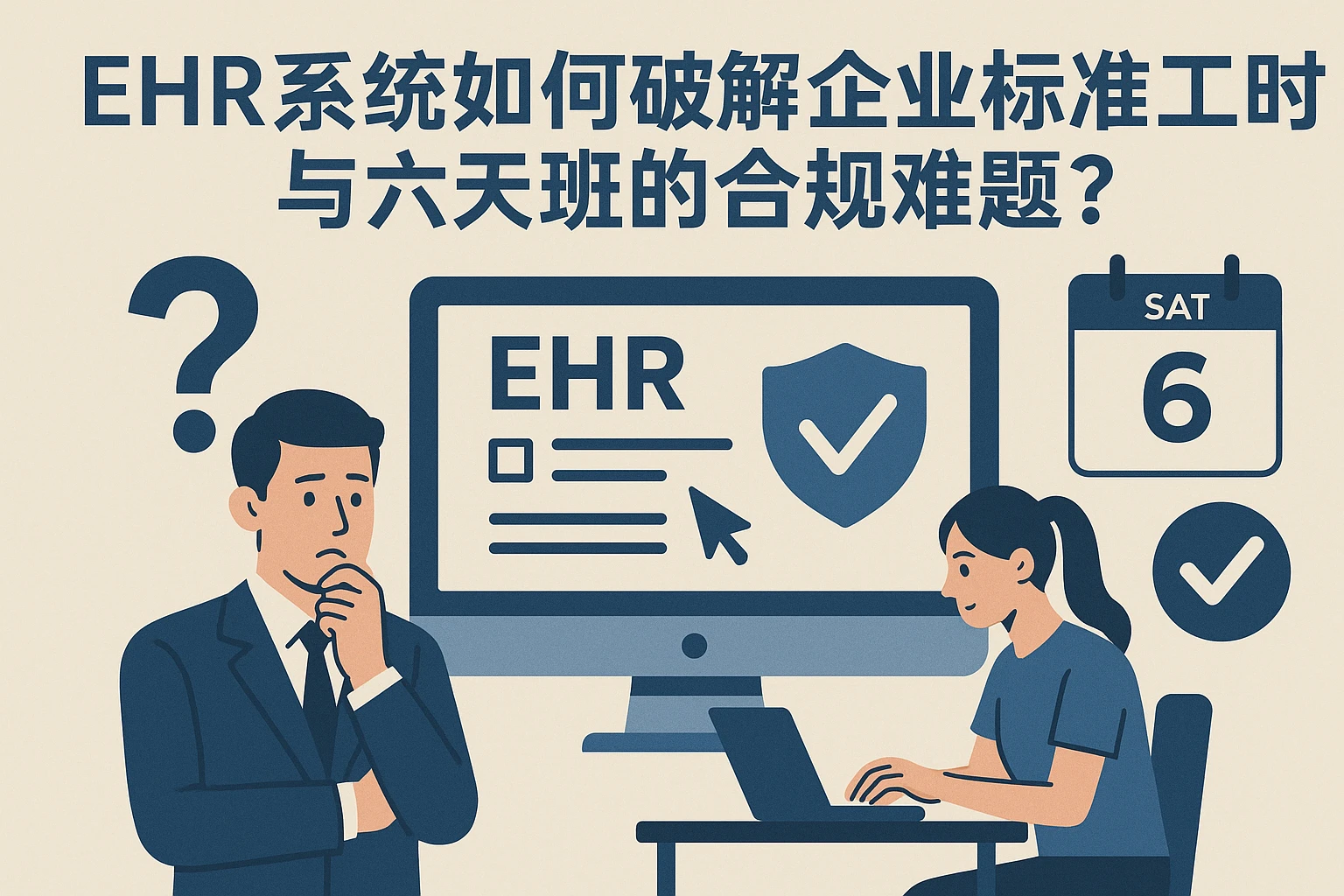 EHR系统如何破解企业标准工时与六天班的合规难题？