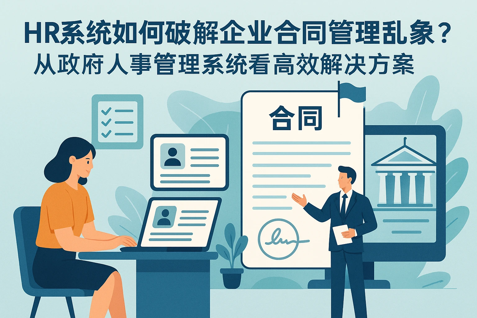 HR系统如何破解企业合同管理乱象？从政府人事管理系统看高效解决方案