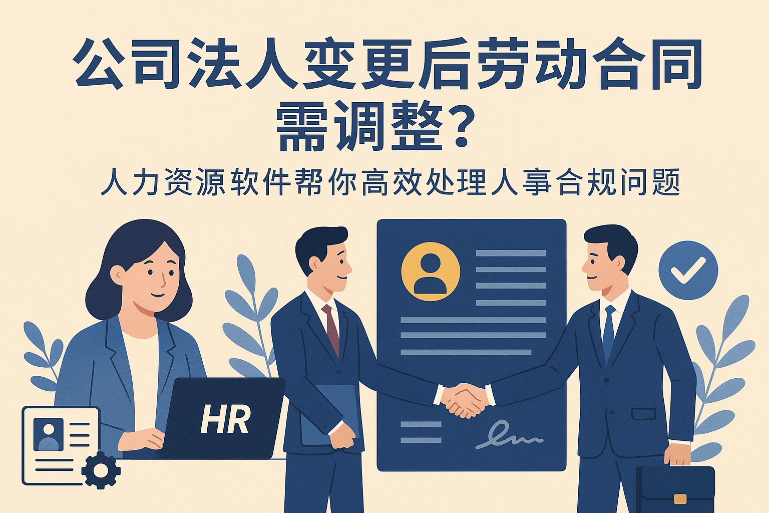 公司法人变更后劳动合同需调整？人力资源软件帮你高效处理人事合规问题