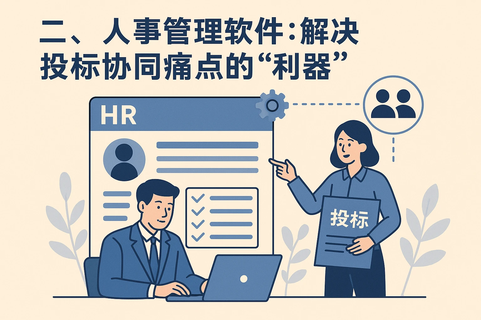 二、人事管理软件：解决投标协同痛点的“利器”