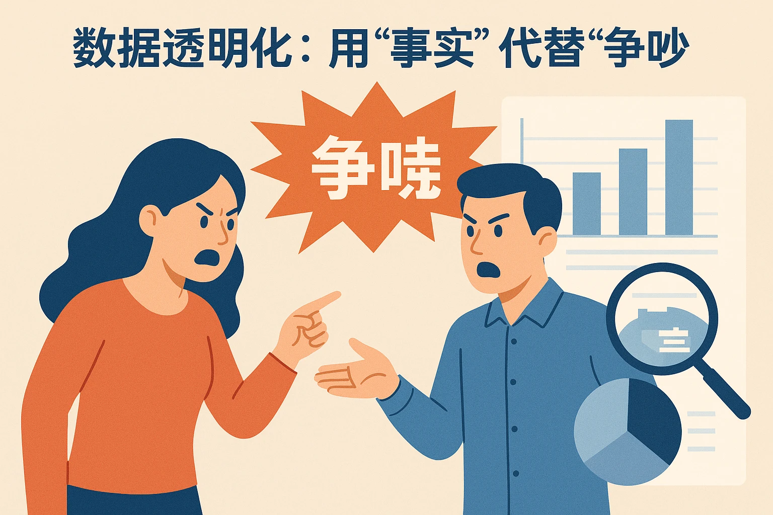 2. 数据透明化：用“事实”代替“争吵”