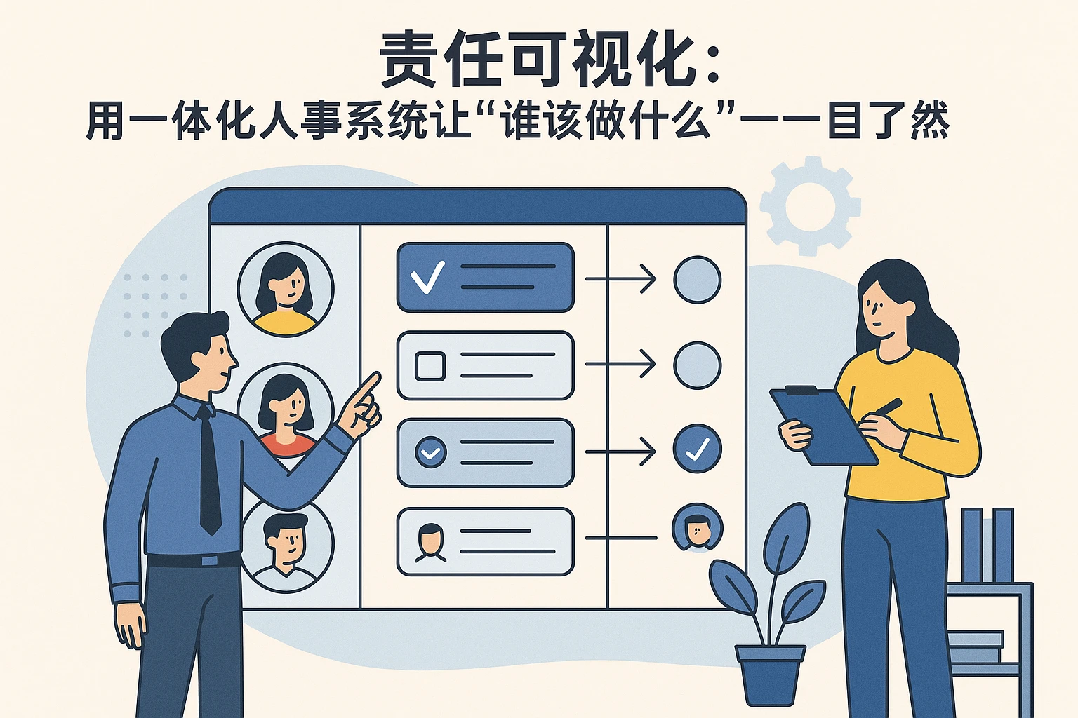 2. 责任可视化：用一体化人事系统让“谁该做什么”一目了然
