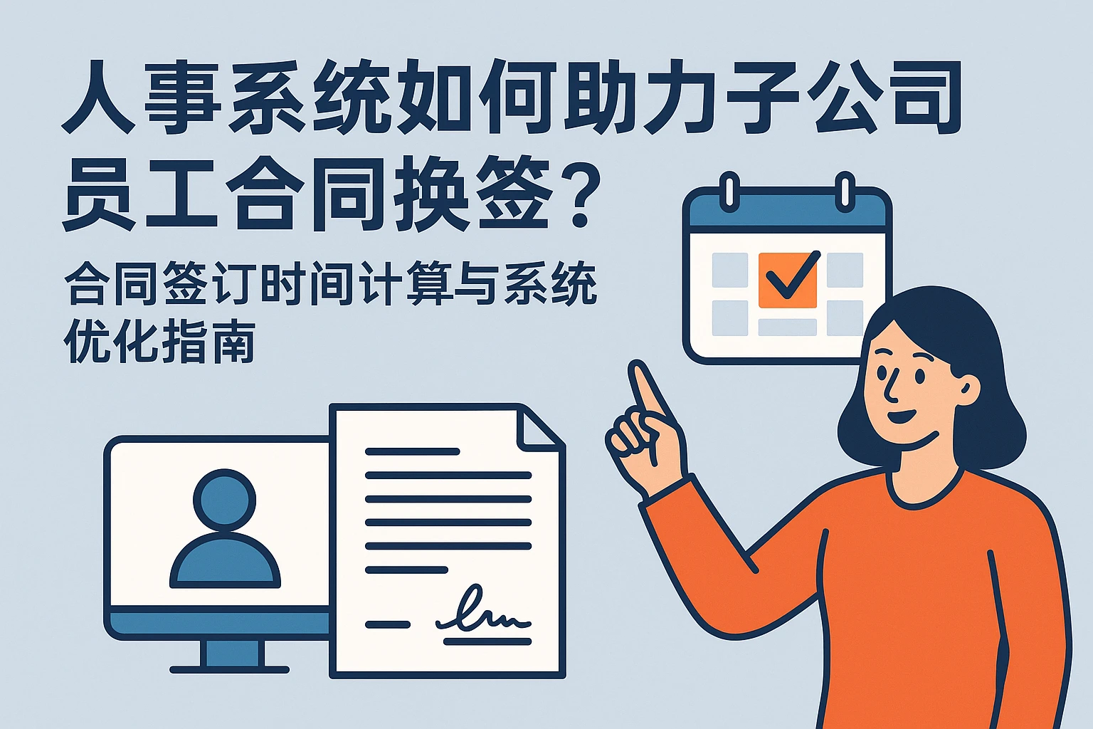 人事系统如何助力子公司员工合同换签？合同签订时间计算与系统优化指南