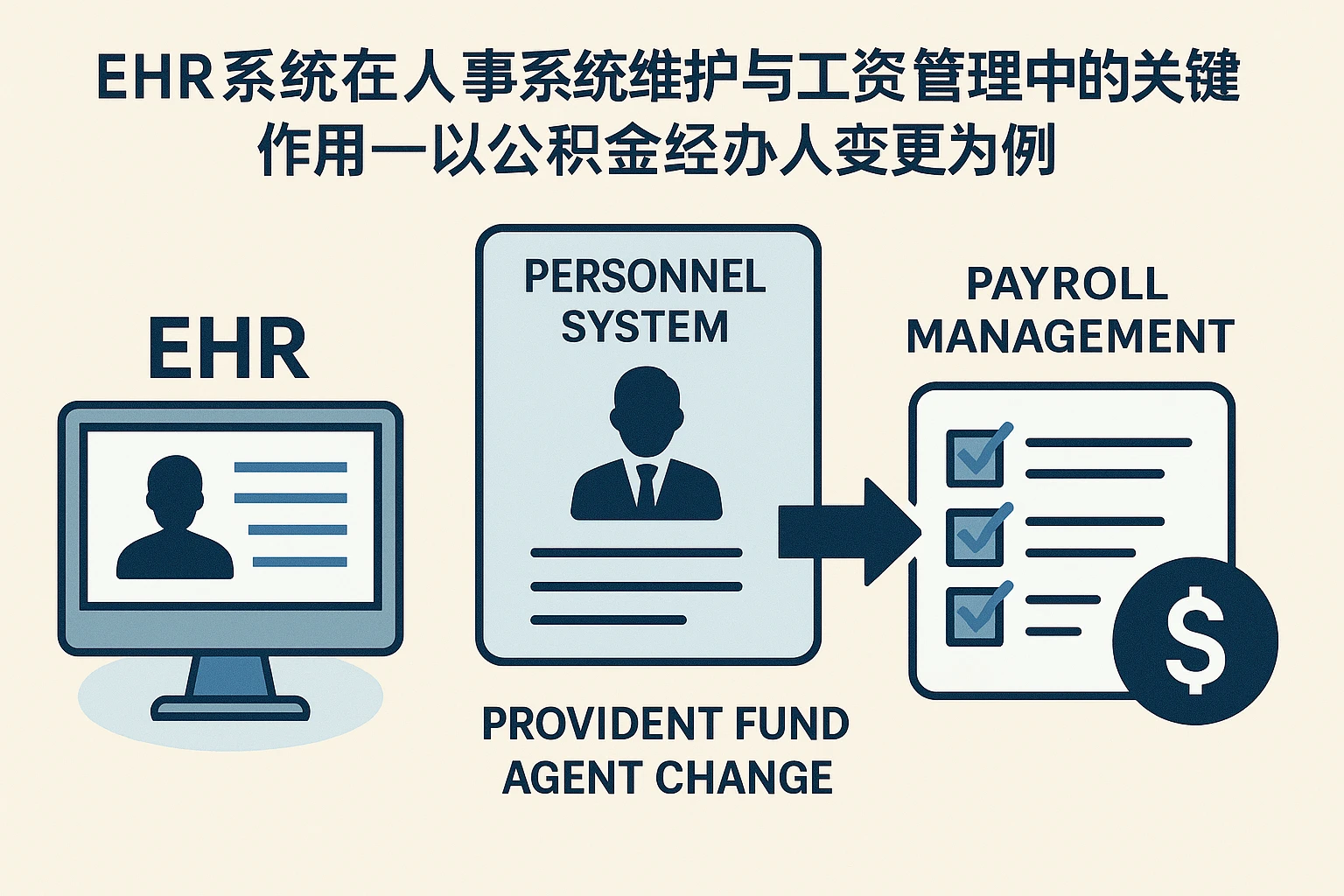 EHR系统在人事系统维护与工资管理中的关键作用——以公积金经办人变更为例