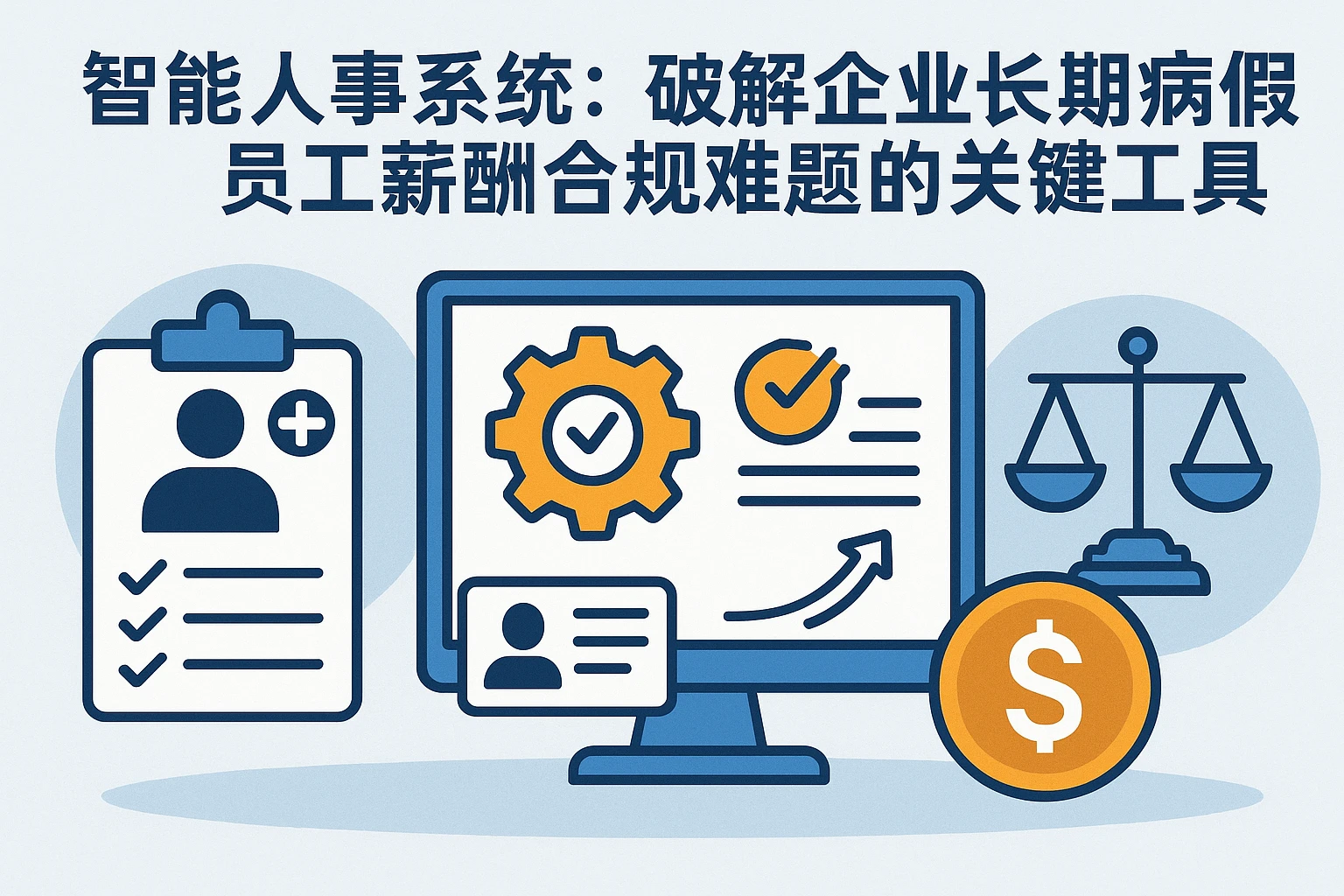 智能人事系统：破解企业长期病假员工薪酬合规难题的关键工具