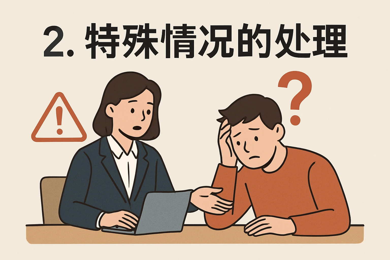 2.  特殊情况的处理