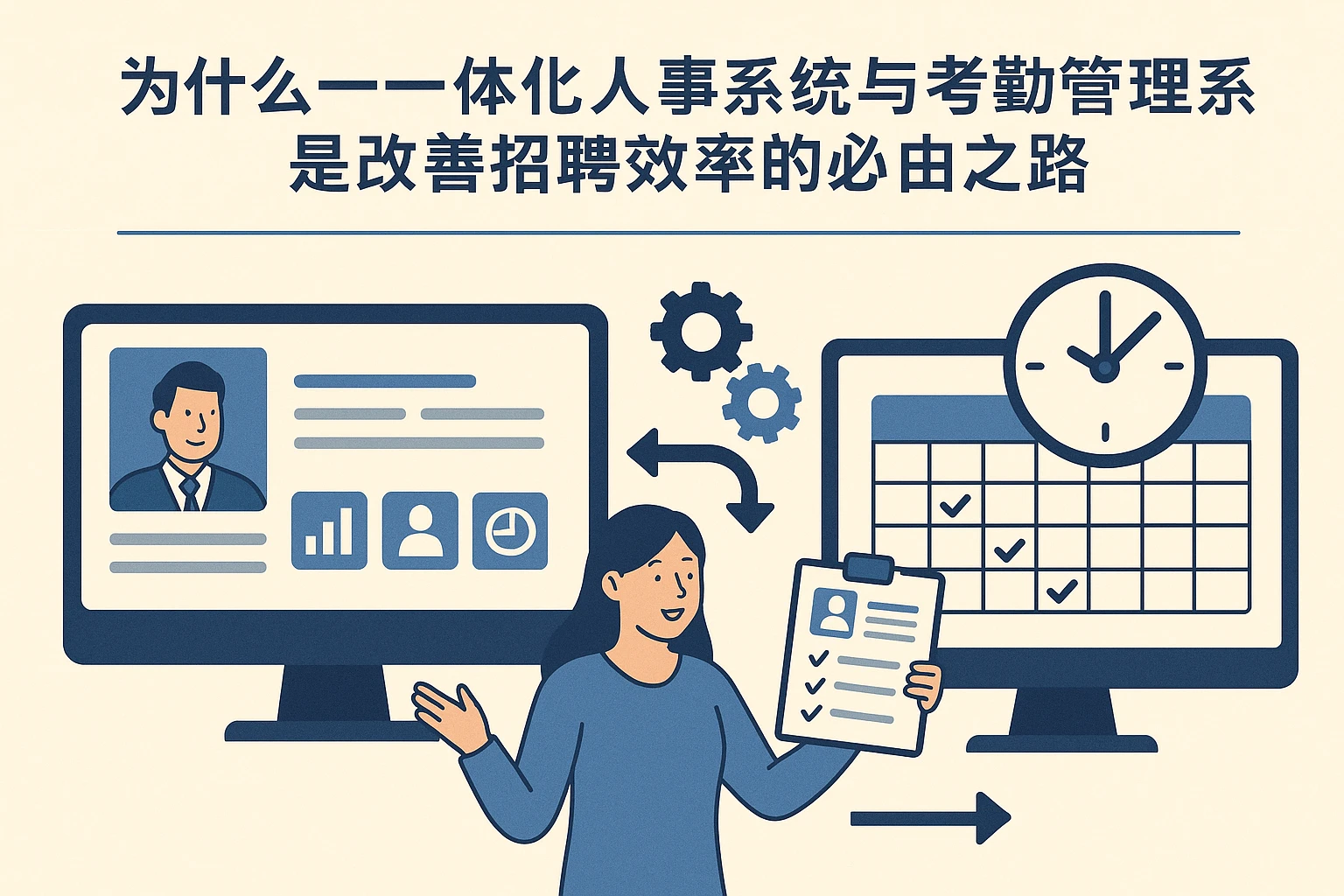 为什么一体化人事系统与考勤管理系统，是改善招聘效率的必由之路