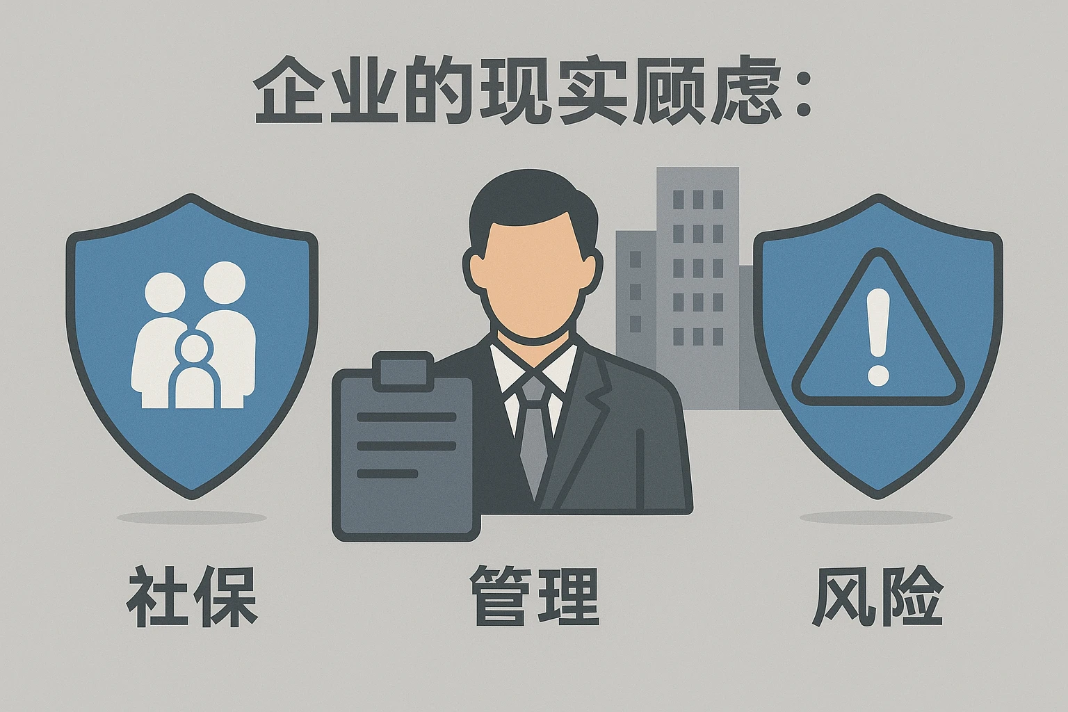 2. 企业的现实顾虑：社保、管理与风险