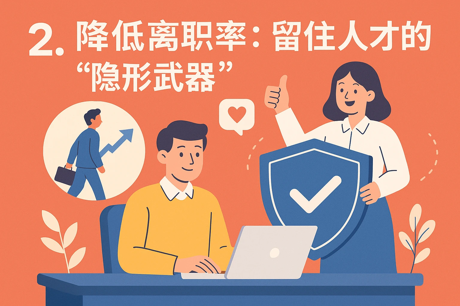2. 降低离职率：留住人才的“隐形武器”