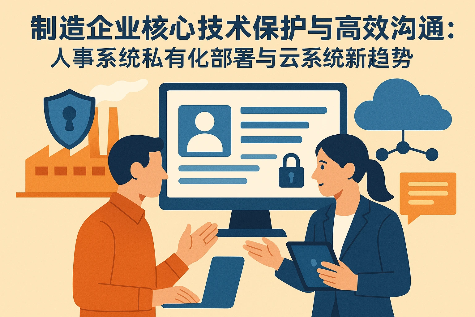 制造企业核心技术保护与高效沟通：人事系统私有化部署与云系统新趋势