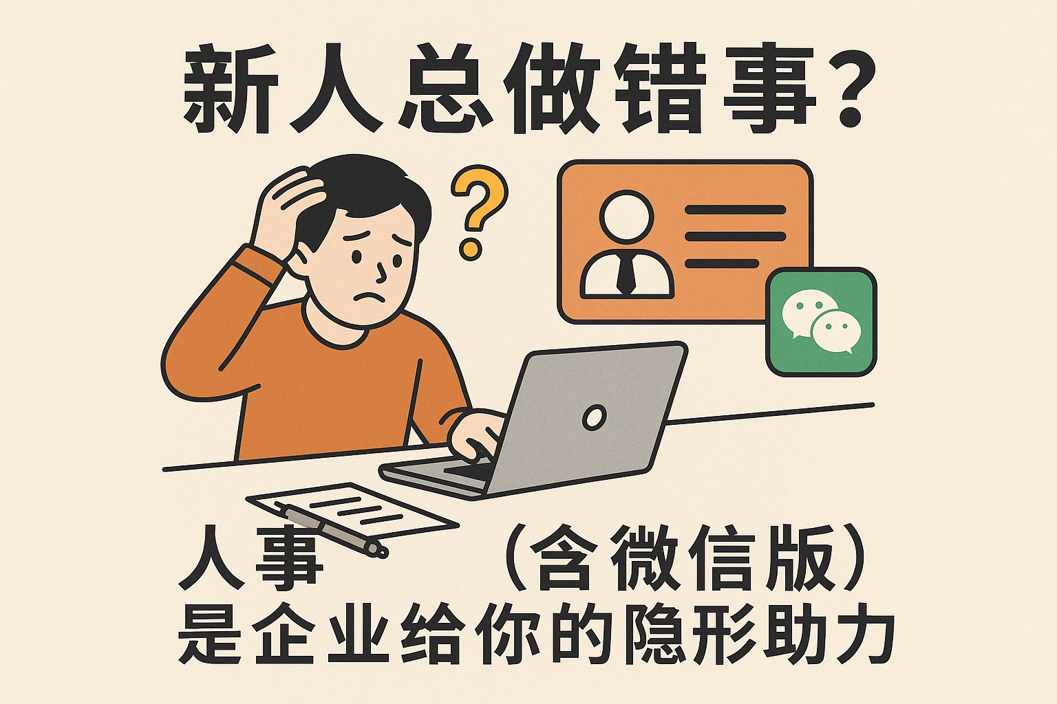 新人总做错事？人事系统（含微信版）是企业给你的隐形助力