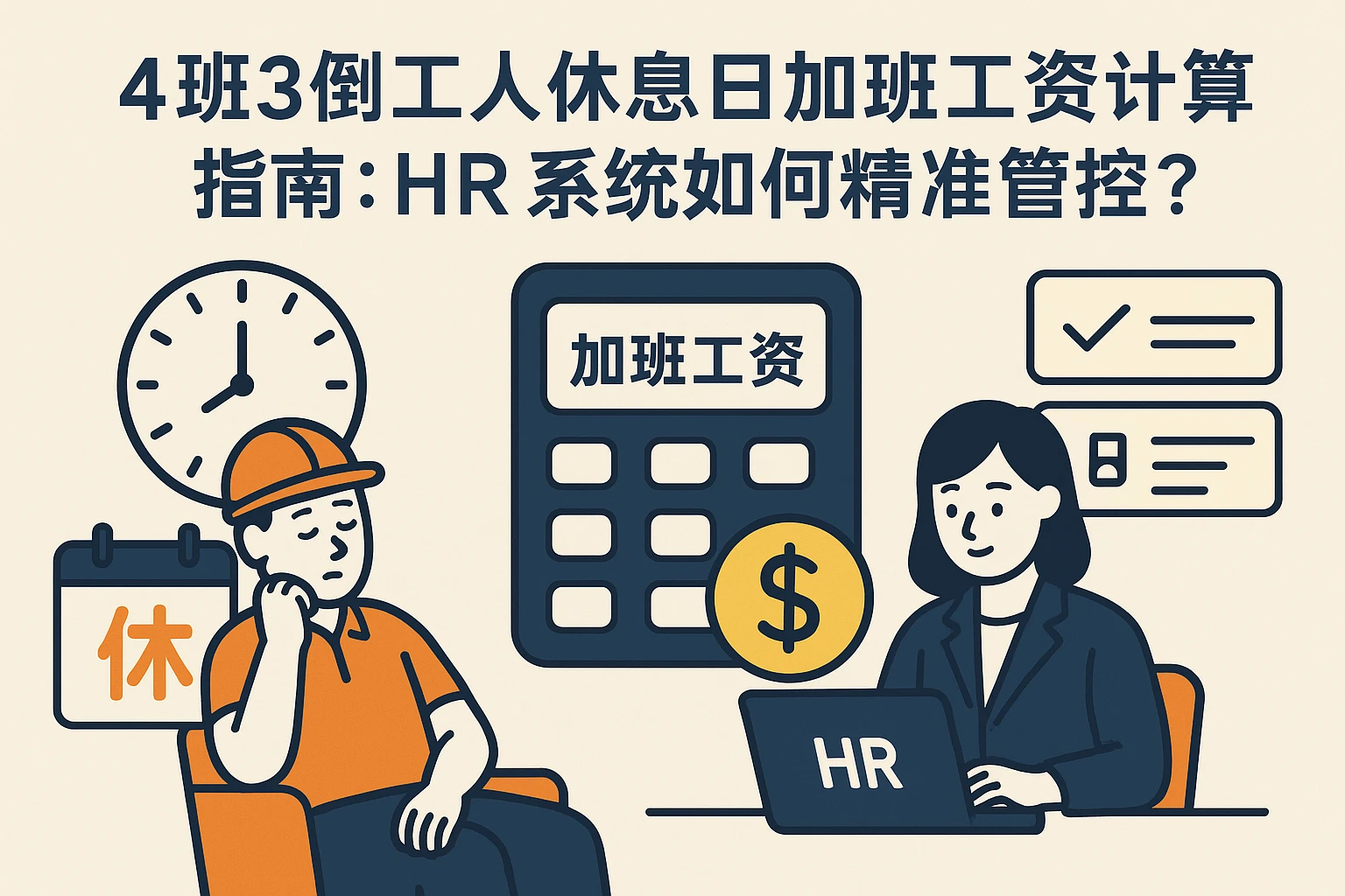 4班3倒工人休息日加班工资计算指南：HR系统如何精准管控？