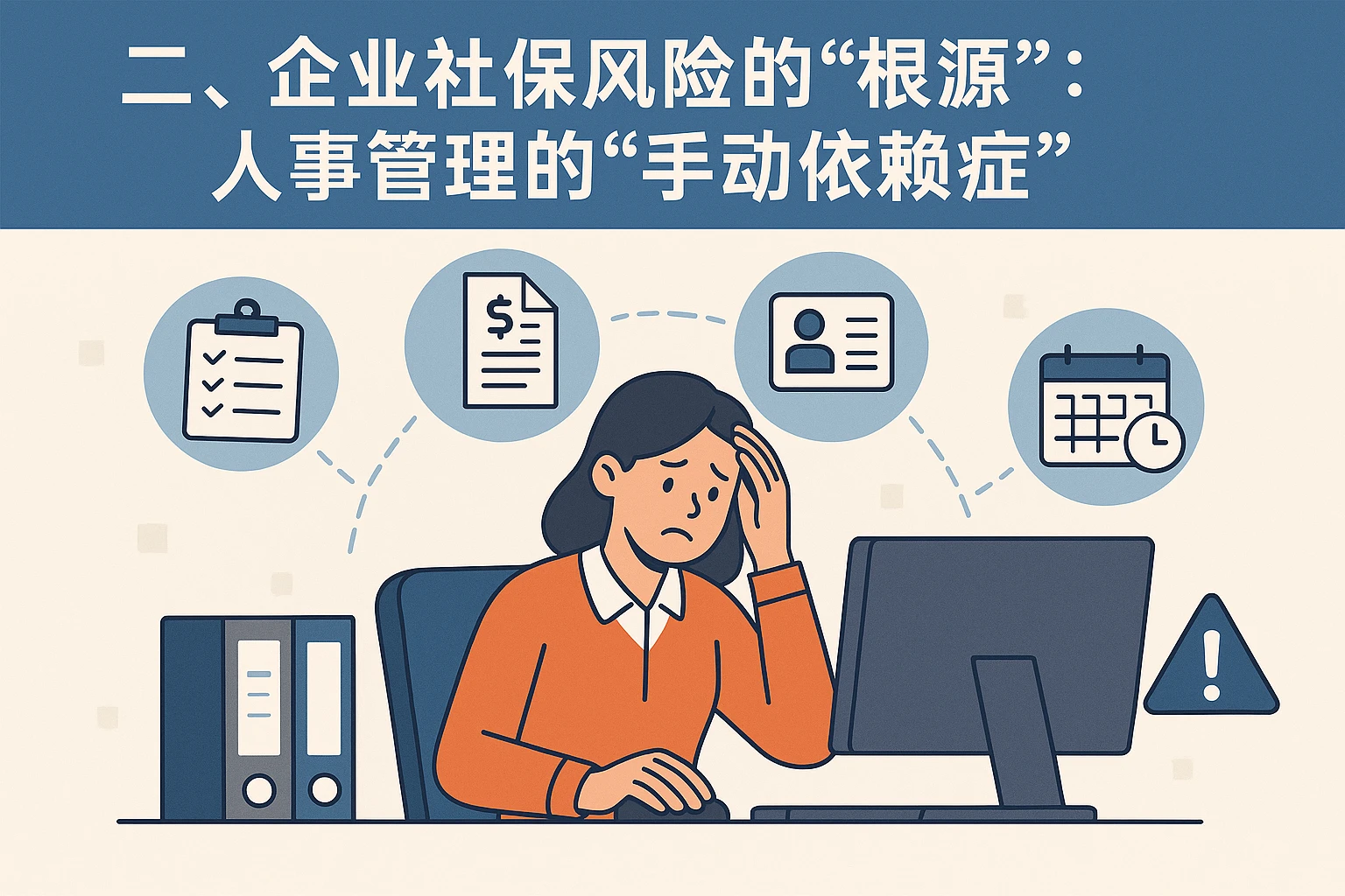 二、企业社保风险的“根源”：人事管理的“手动依赖症”