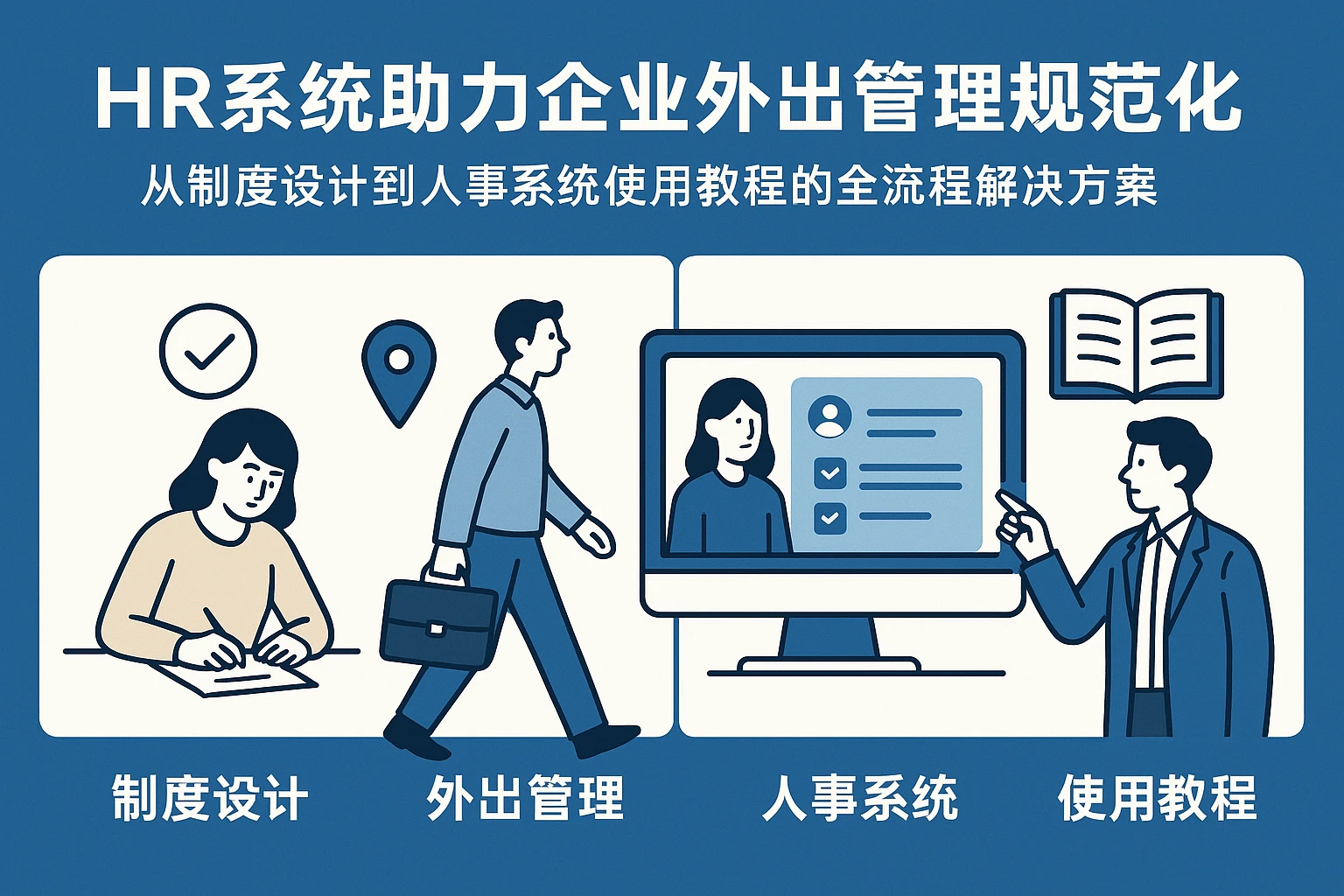 HR系统助力企业外出管理规范化：从制度设计到人事系统使用教程的全流程解决方案