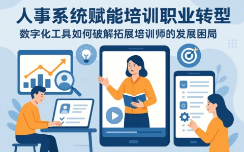 人事系统赋能培训职业转型：数字化工具如何破解拓展培训师的发展困局