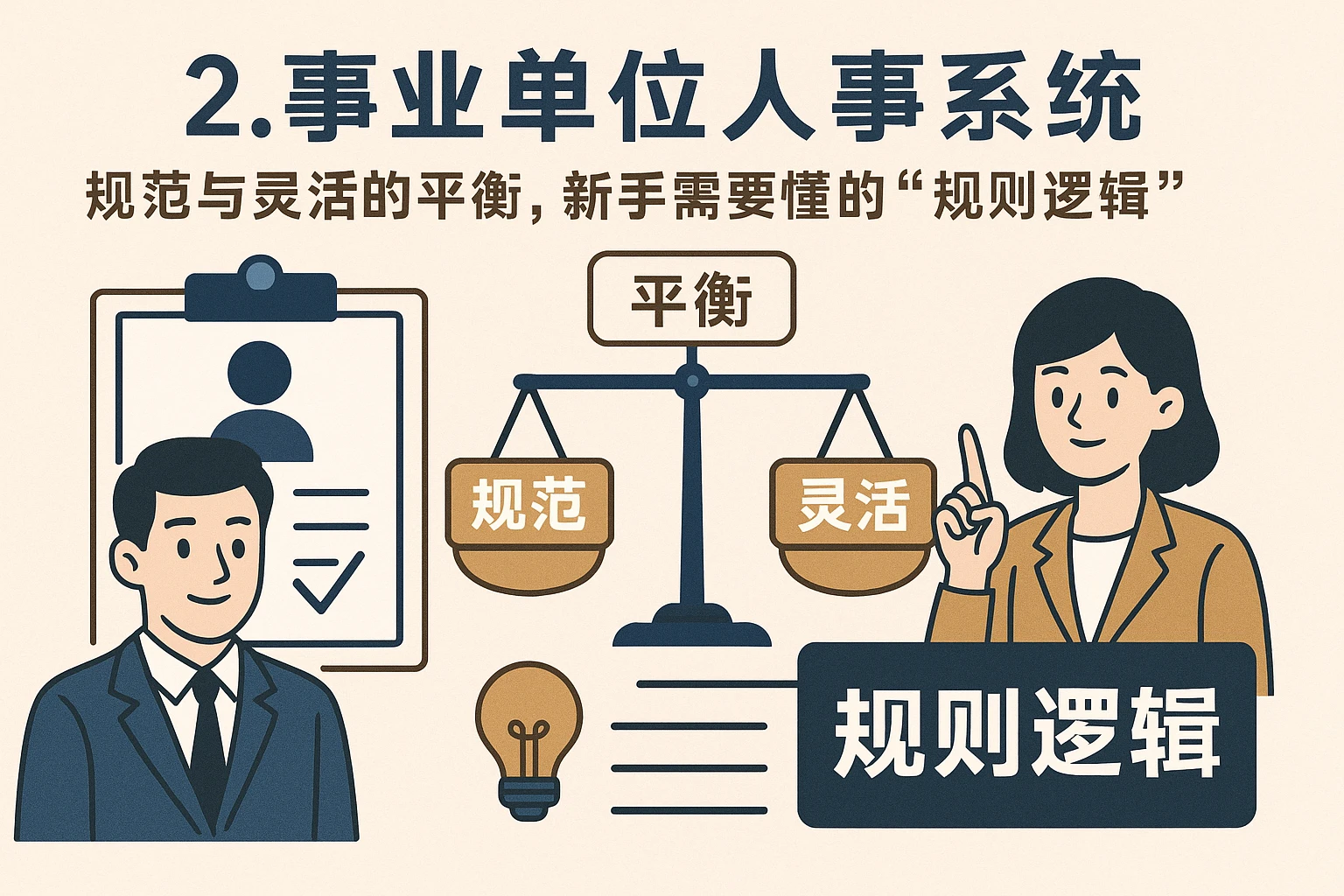 2. 事业单位人事系统：规范与灵活的平衡，新手需要懂的“规则逻辑”
