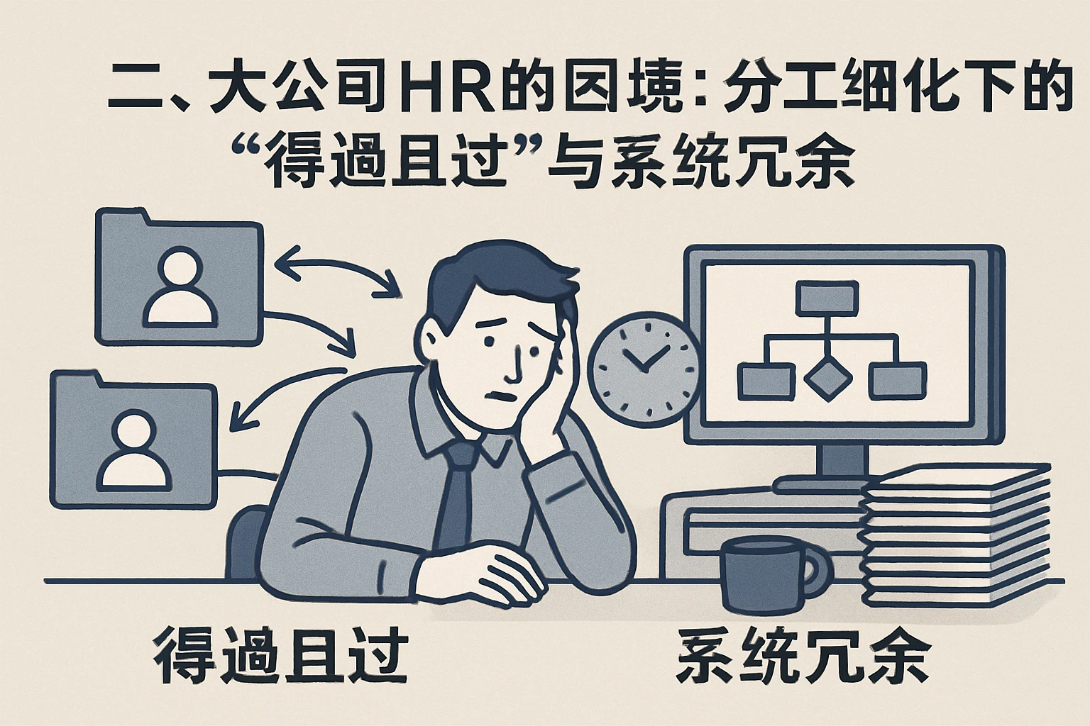 二、大公司HR的困境：分工细化下的“得过且过”与系统冗余