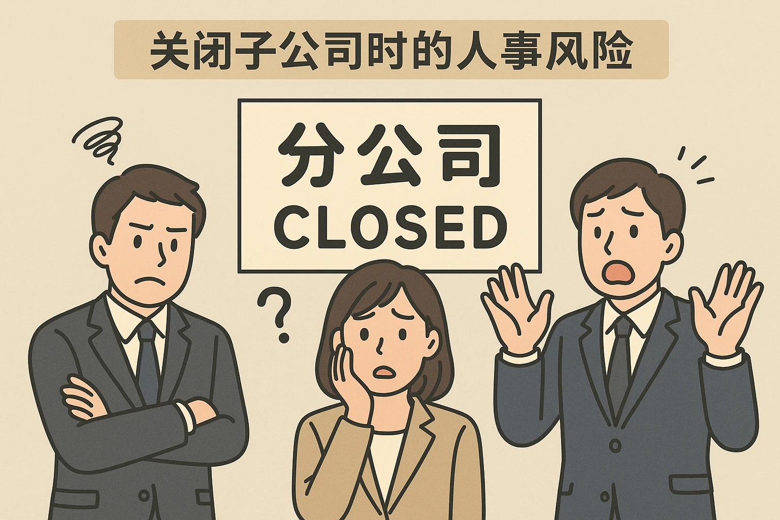 2. 关闭子公司时的人事风险