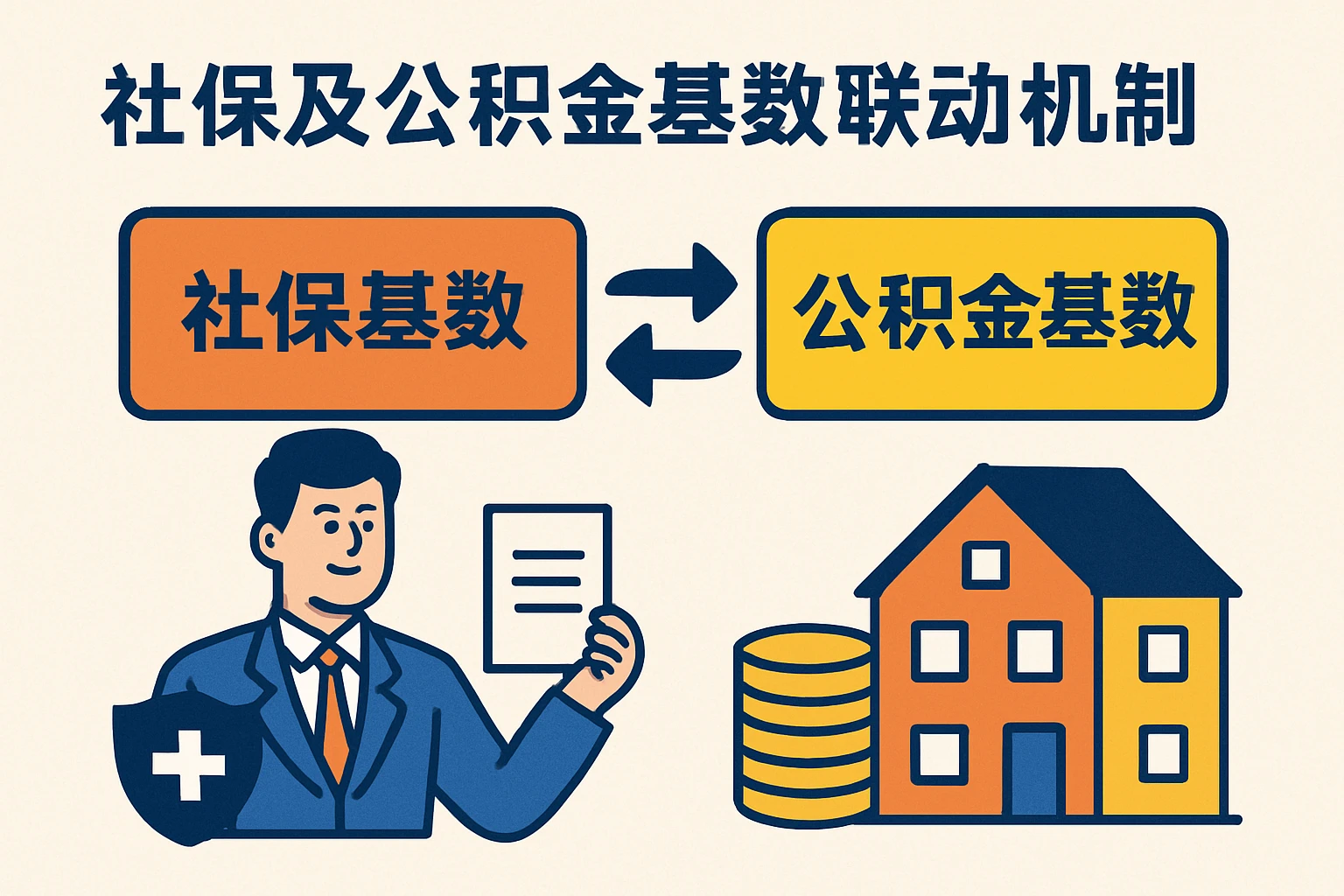 社保及公积金基数联动机制