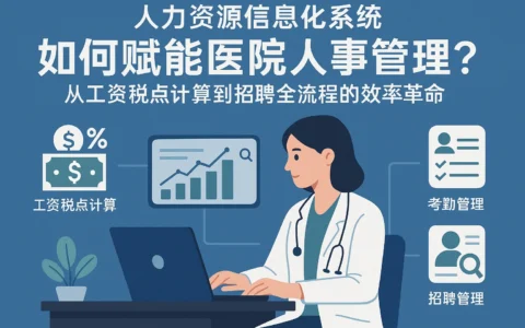 人力资源信息化系统如何赋能医院人事管理？从工资税点计算到招聘全流程的效率革命