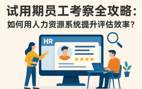 试用期员工考察全攻略：如何用人力资源系统提升评估效率？