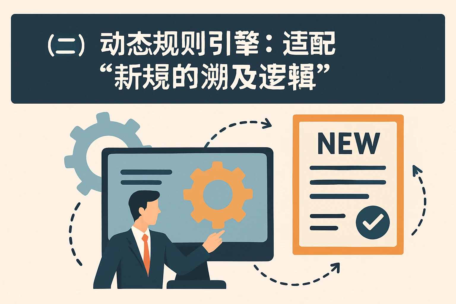 （二）动态规则引擎：适配“新规的溯及逻辑”