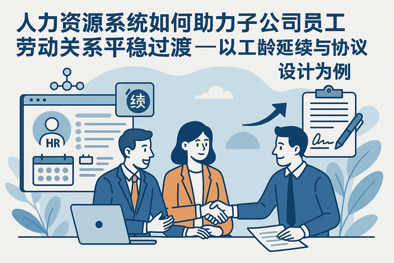 人力资源系统如何助力子公司员工劳动关系平稳过渡——以工龄延续与协议设计为例