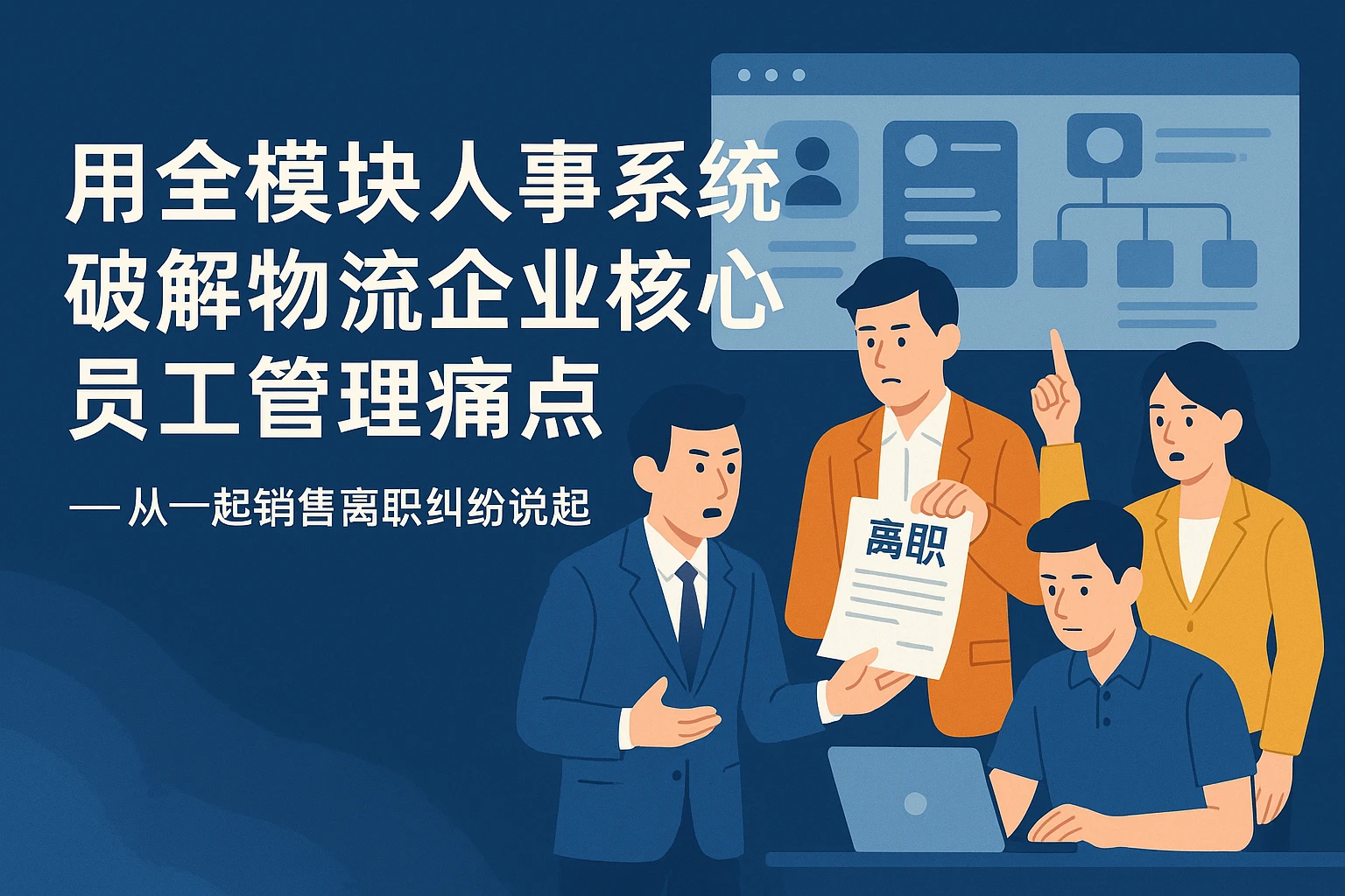 用全模块人事系统破解物流企业核心员工管理痛点——从一起销售离职纠纷说起