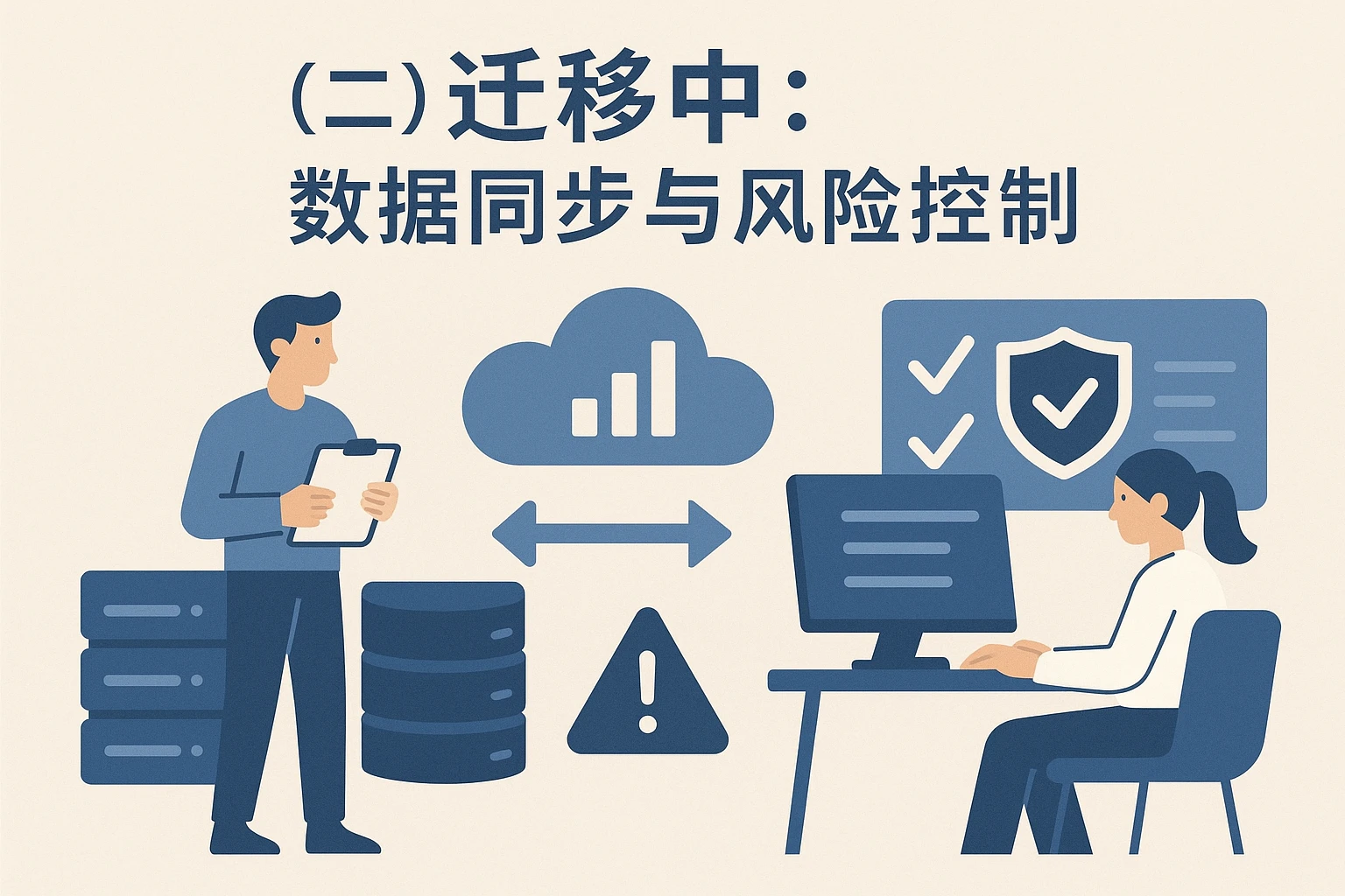 （二）迁移中：数据同步与风险控制