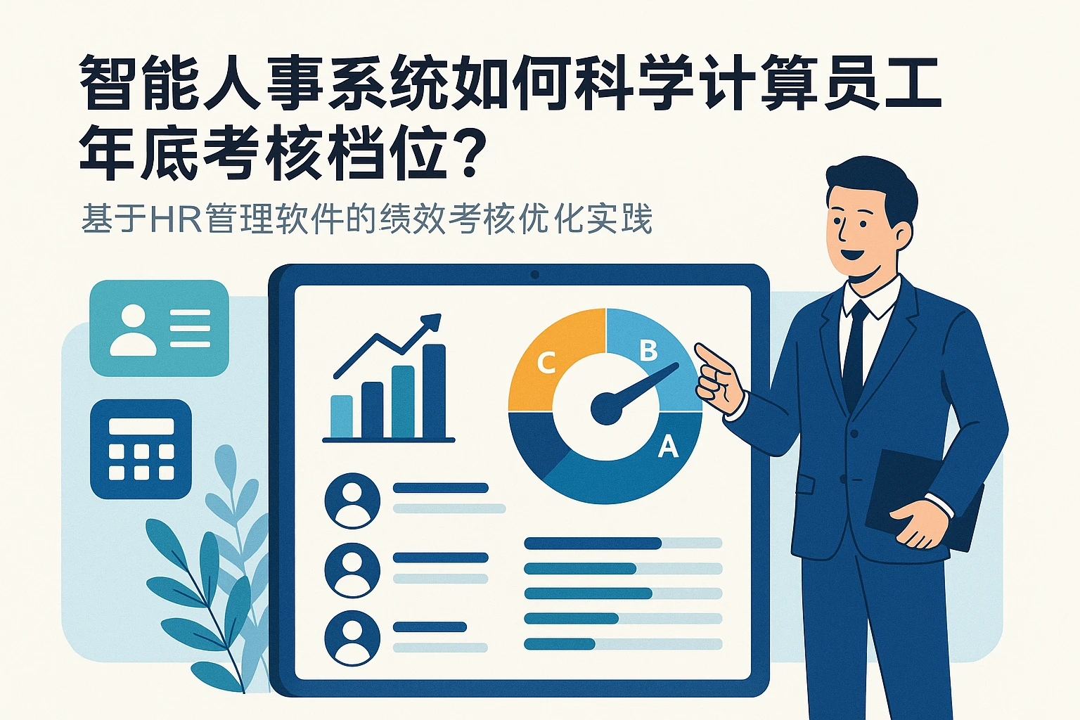 智能人事系统如何科学计算员工年底考核档位？——基于HR管理软件的绩效考核优化实践