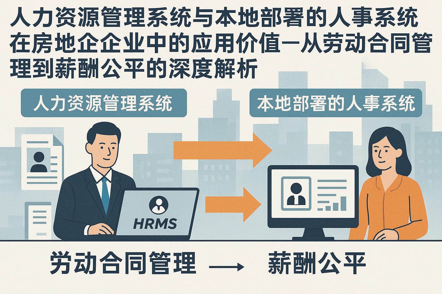 人力资源管理系统与本地部署的人事系统在房地产企业中的应用价值——从劳动合同管理到薪酬公平的深度解析