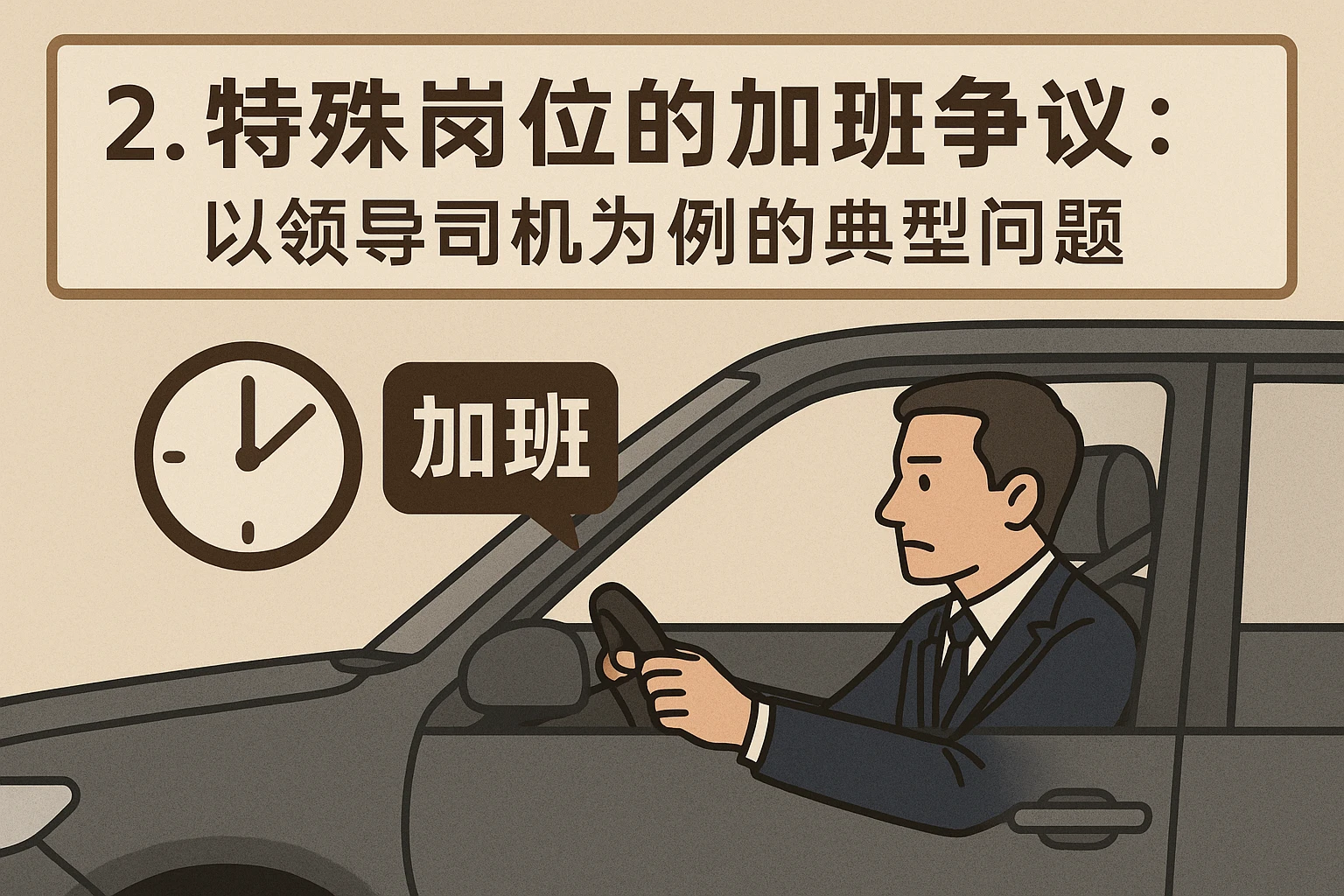 2. 特殊岗位的加班争议：以领导司机为例的典型问题