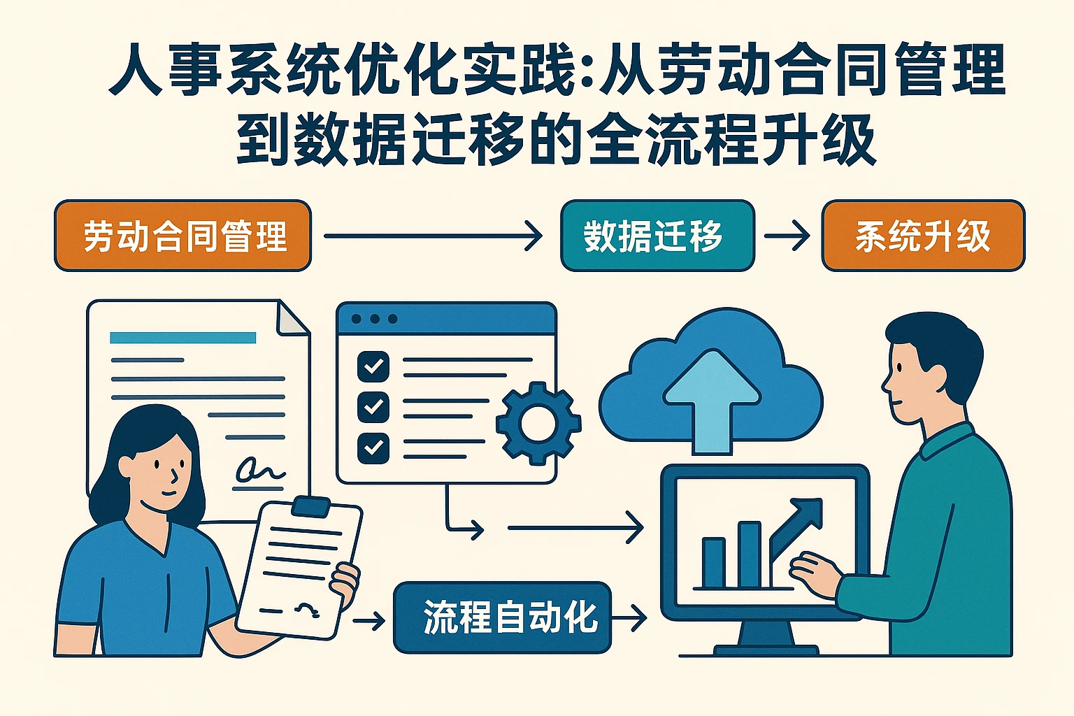 人事系统优化实践：从劳动合同管理到数据迁移的全流程升级
