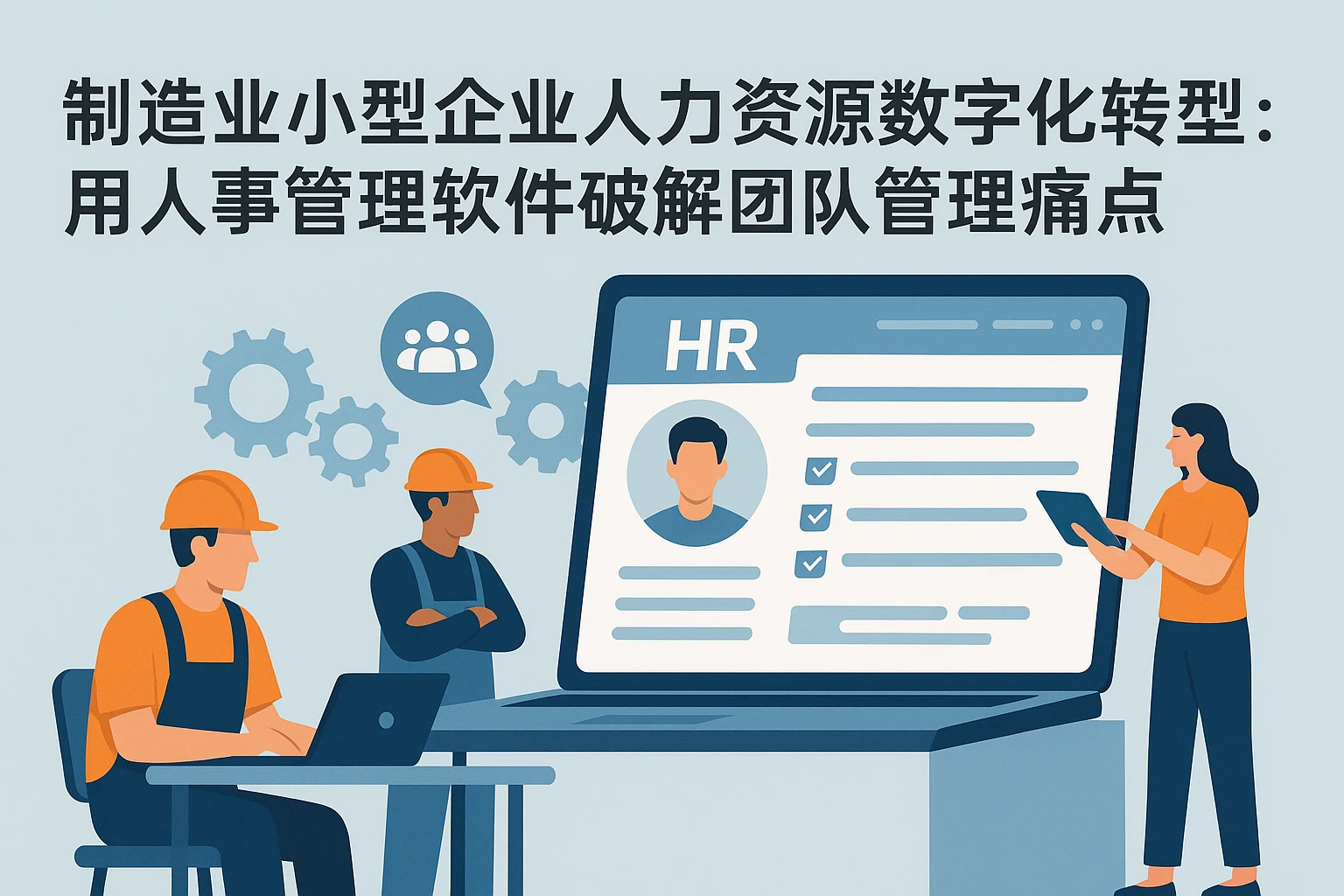 制造业小型企业人力资源数字化转型：用人事管理软件破解团队管理痛点