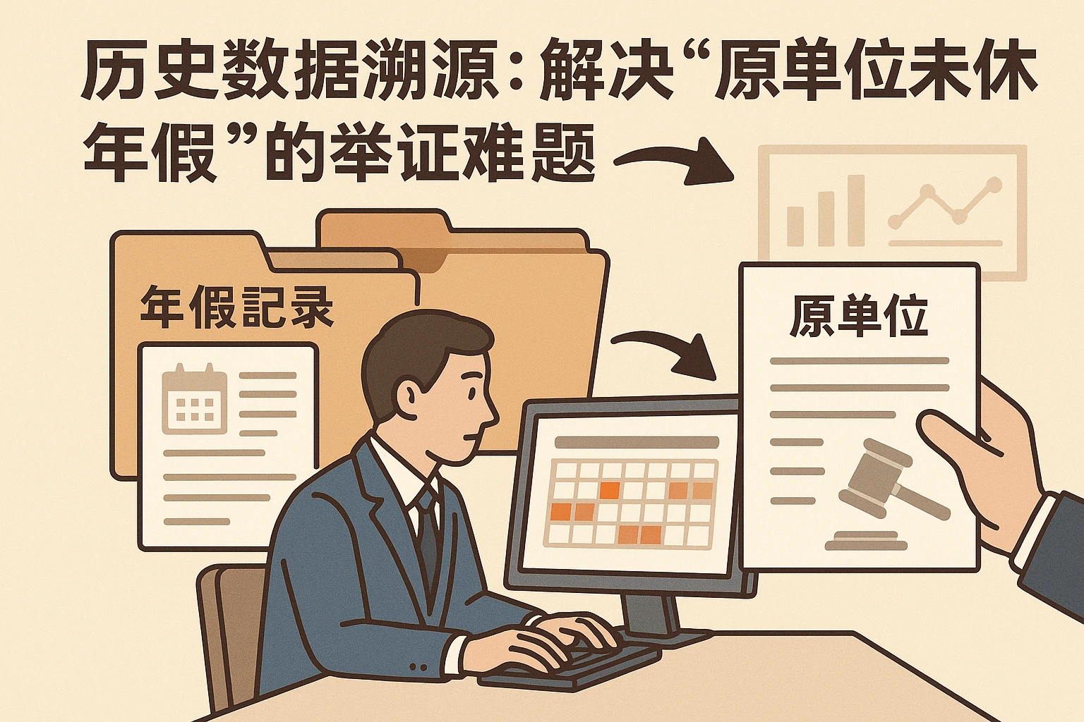2. 历史数据溯源：解决“原单位未休年假”的举证难题