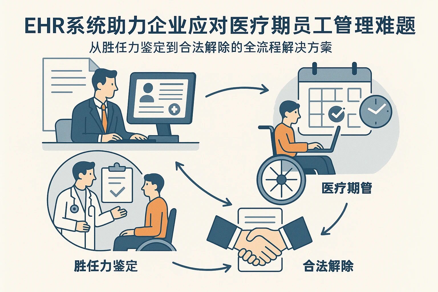 EHR系统助力企业应对医疗期员工管理难题：从胜任力鉴定到合法解除的全流程解决方案
