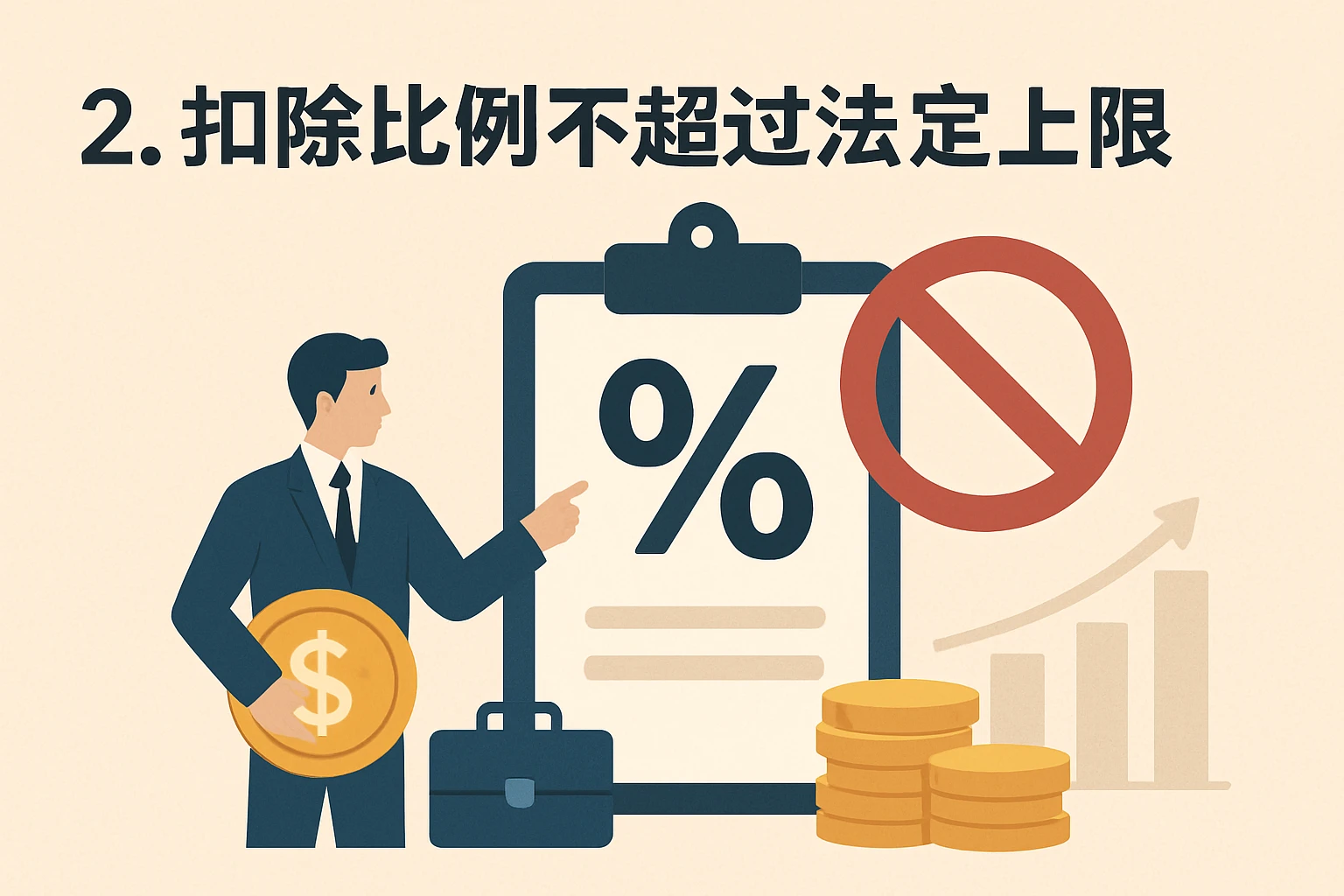 2. 扣除比例不超过法定上限