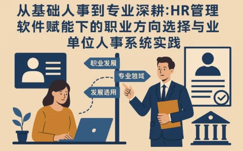 从基础人事到专业深耕：HR管理软件赋能下的职业方向选择与事业单位人事系统实践