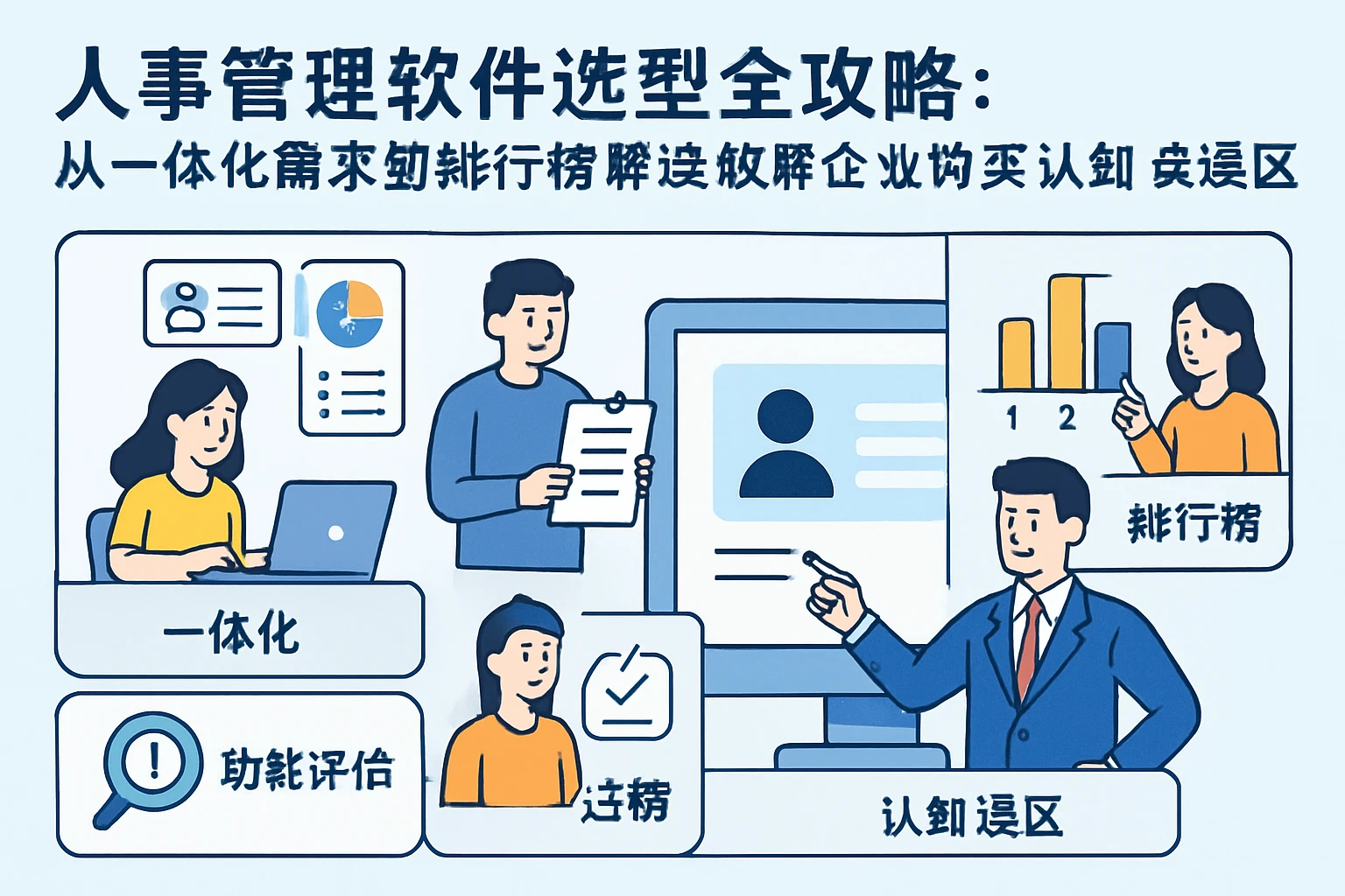 人事管理软件选型全攻略：从一体化需求到排行榜解读，破解企业购买认知误区