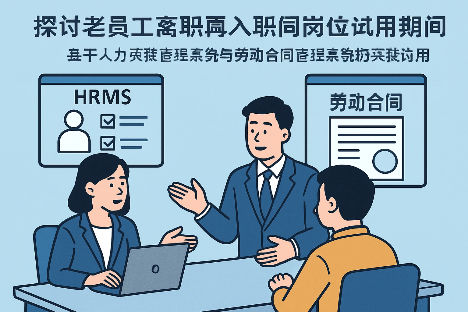 探讨老员工离职再入职同岗位试用期问题——基于人力资源管理系统与劳动合同管理系统的实践应用
