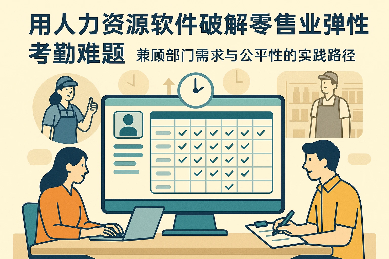 用人力资源软件破解零售业弹性考勤难题：兼顾部门需求与公平性的实践路径