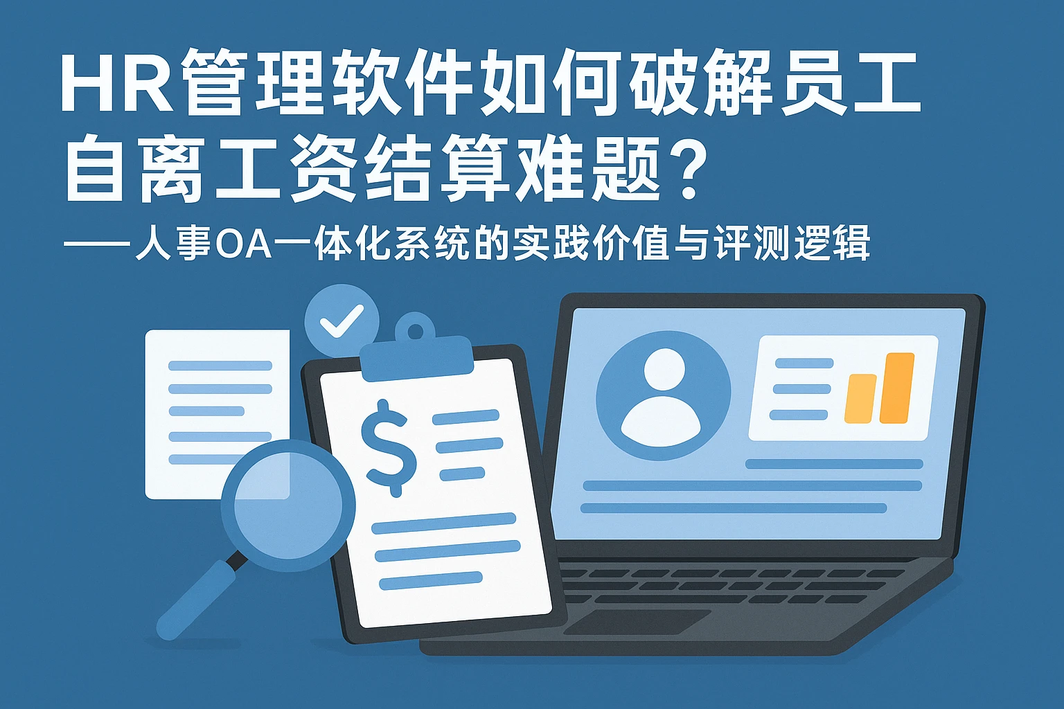 HR管理软件如何破解员工自离工资结算难题？——人事OA一体化系统的实践价值与评测逻辑