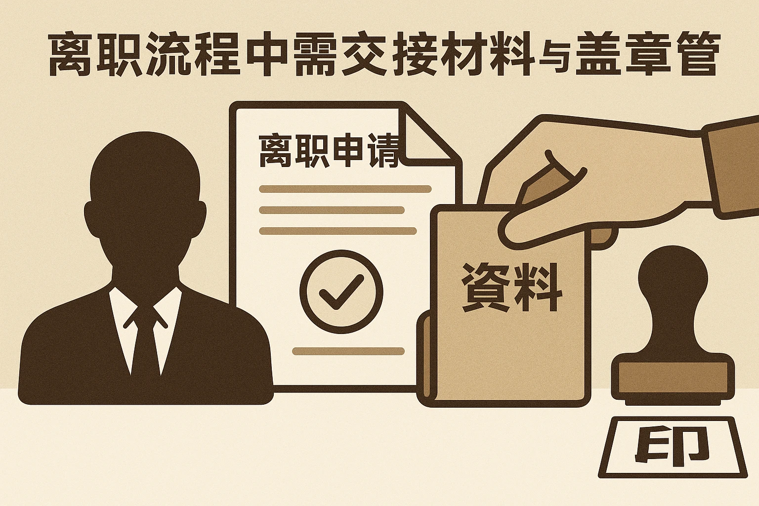 离职流程中需交接的材料与盖章管理