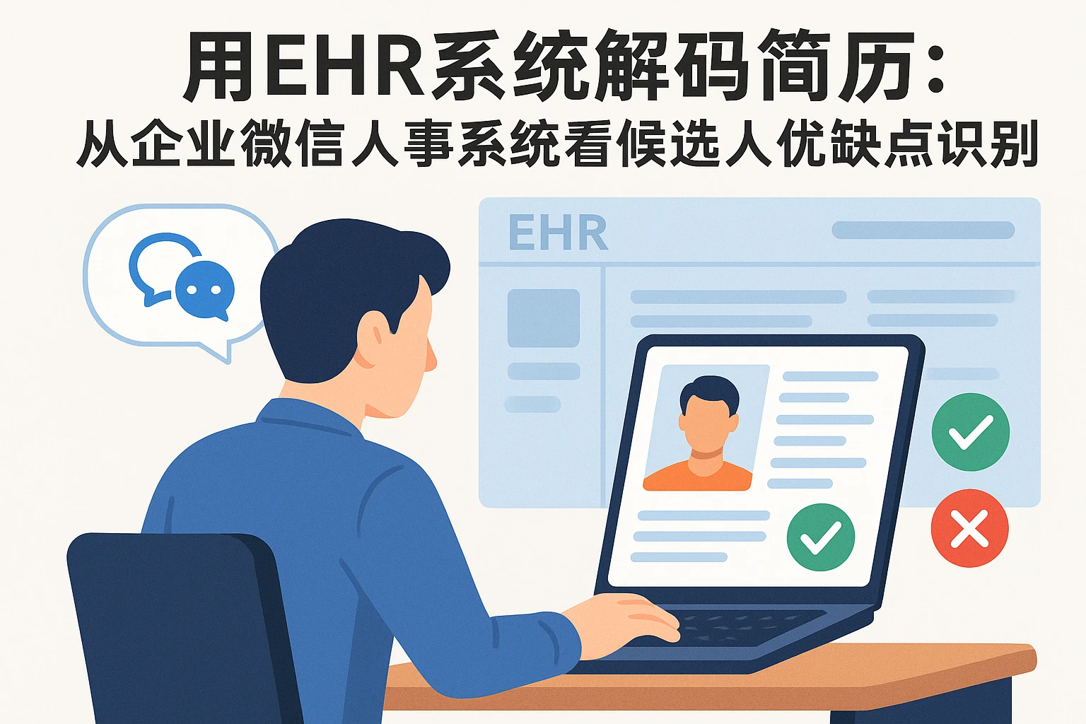 用EHR系统解码简历：从企业微信人事系统看候选人优缺点识别