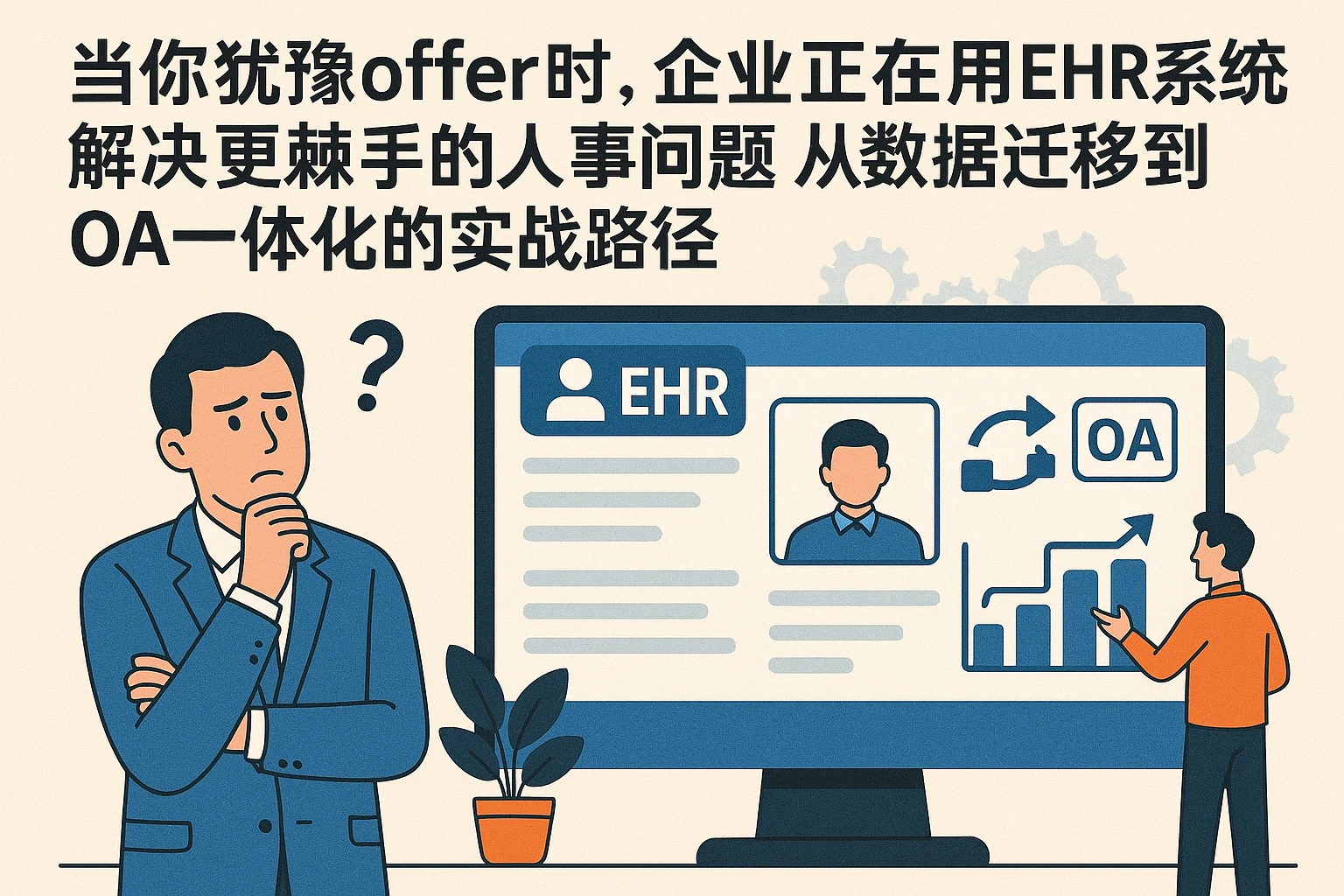 当你犹豫offer时，企业正在用EHR系统解决更棘手的人事问题——从数据迁移到OA一体化的实战路径