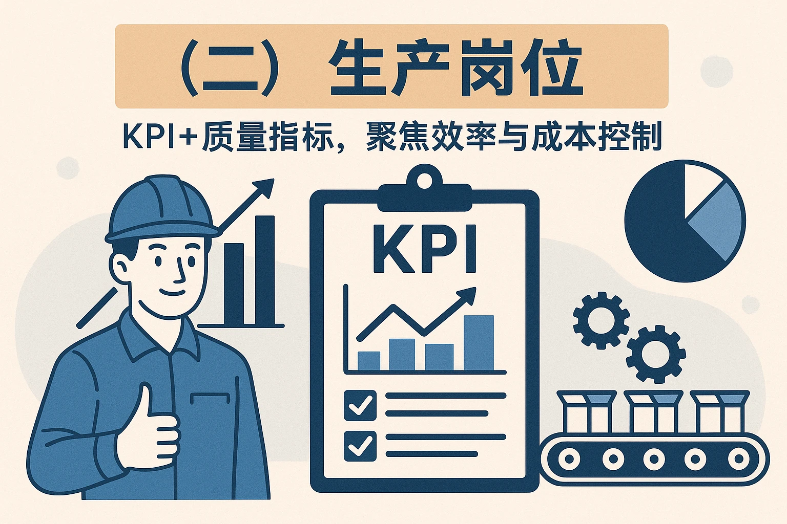 （二）生产岗位：KPI+质量指标，聚焦效率与成本控制
